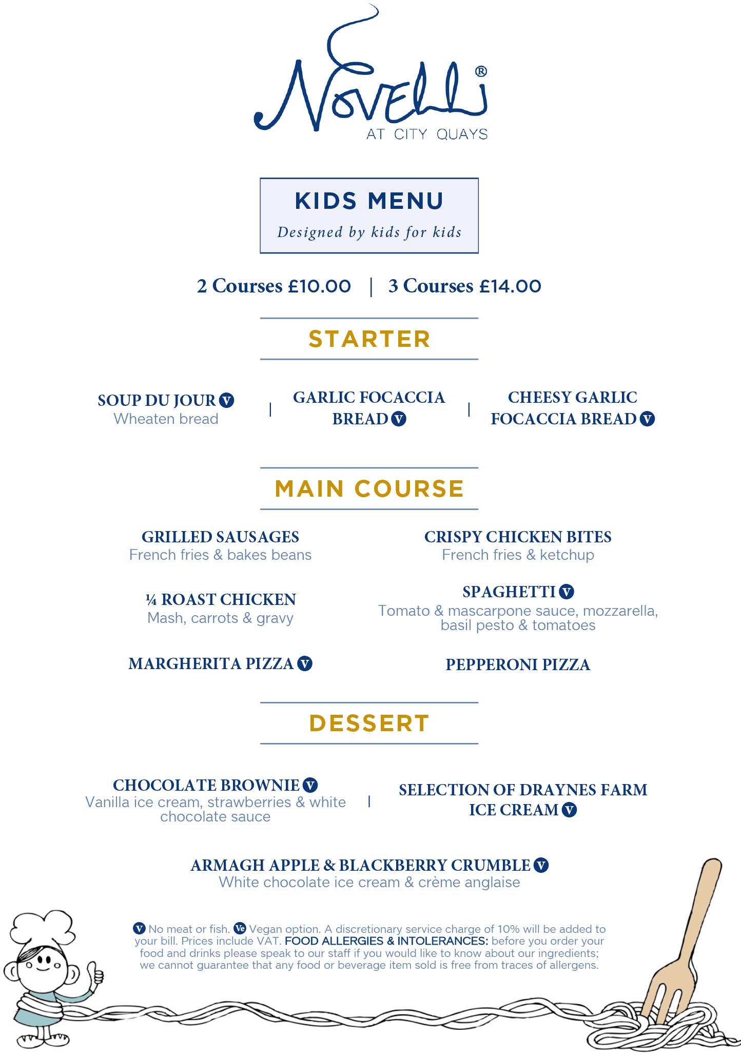 Kids Main menu