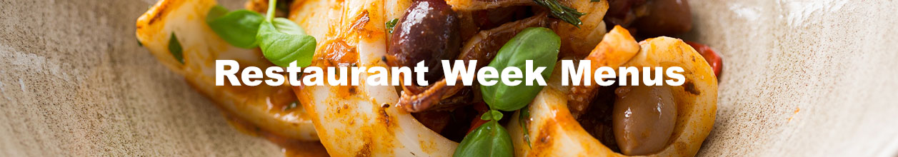 Restaurant week menu