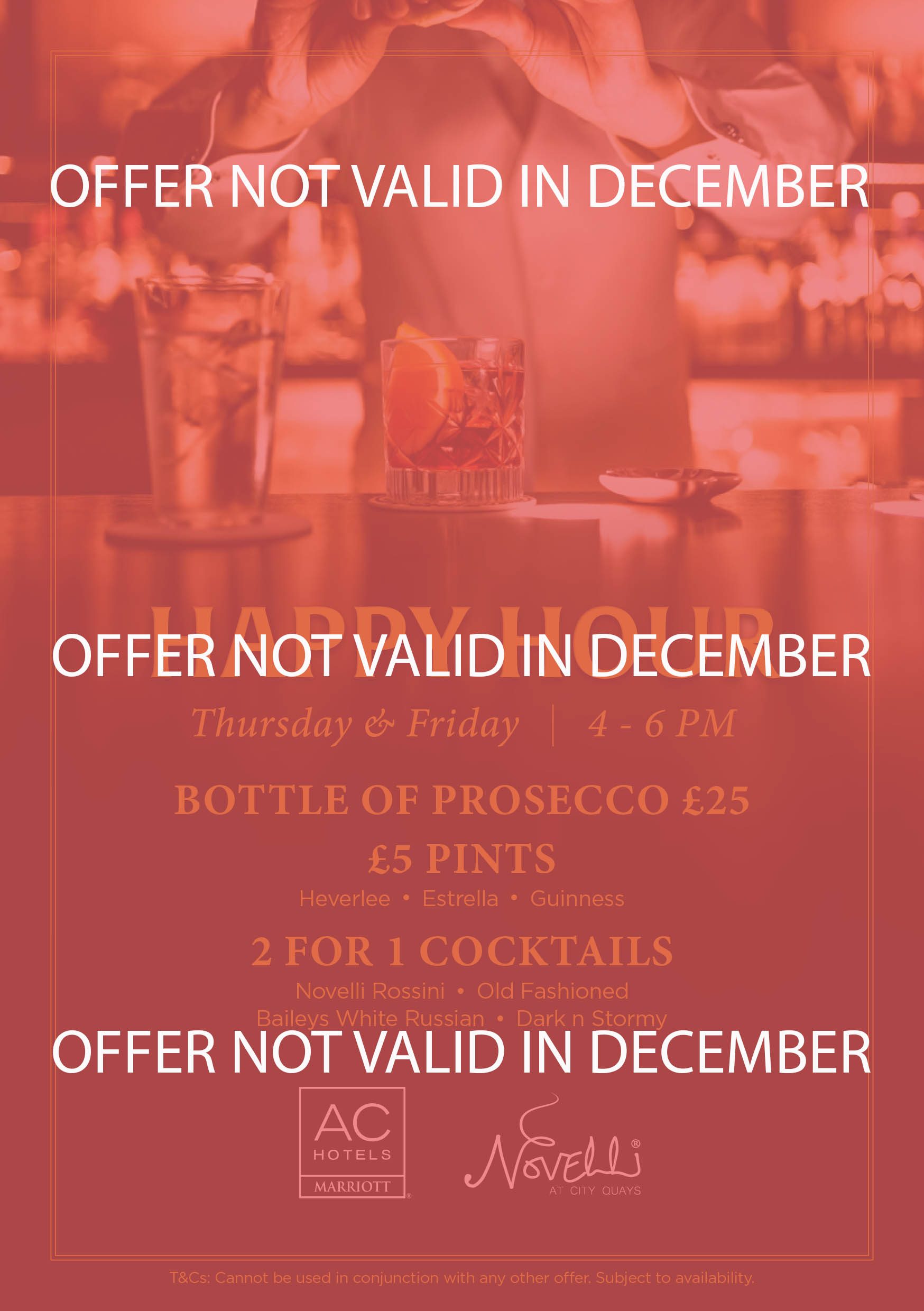 Novelli At City Quays Happy Hour